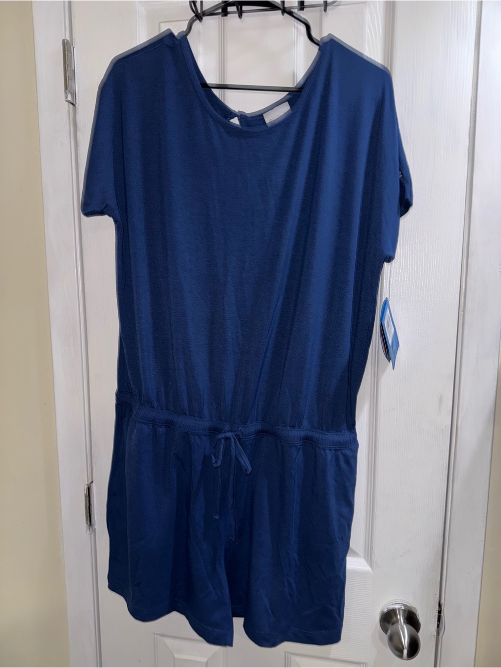Columbia Navy Women’s One-Piece Romper with Drawstring Waist Size XL Nwt - Picture 9 of 9
